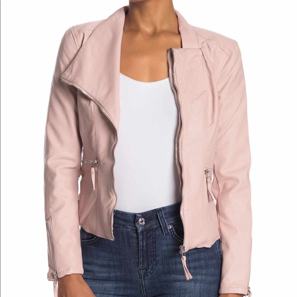 BlankNYC Pink Leather Jacket